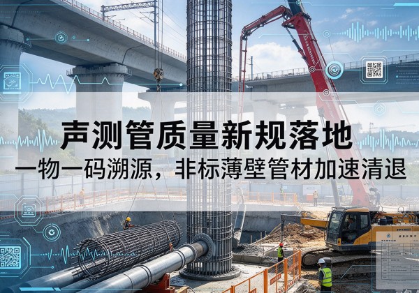 广元声测管质量新规落地，一物一码溯源，非标薄壁管材加速清退